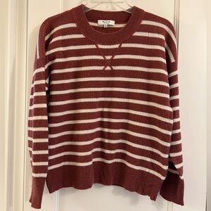 Madewell striped cashmere sweatshirt, size XS